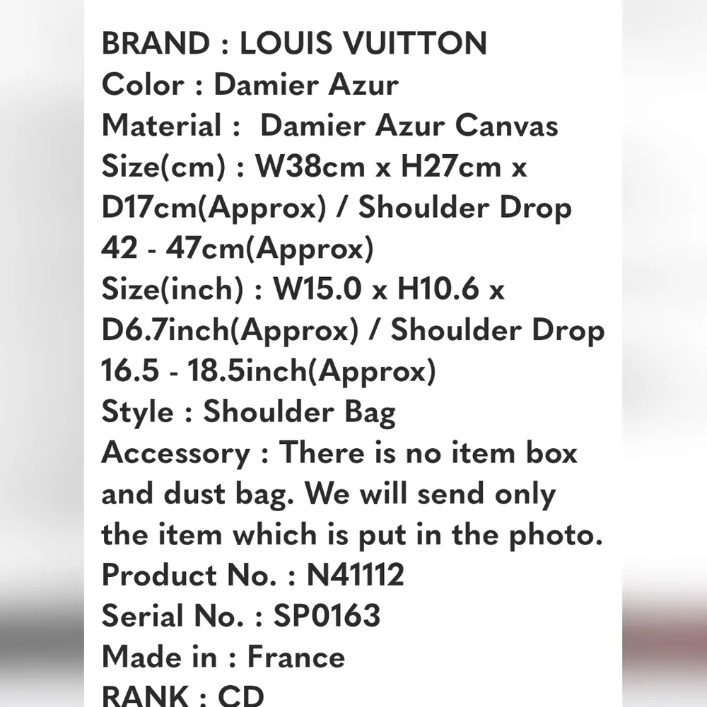 Louis Vuitton Siras Azur Crossbody Bag